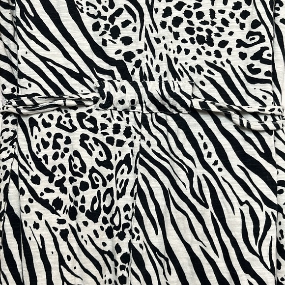 Soma Weekend Slub Tank Midi Dress Wild Thing Animal Print - Picture 9 of 13